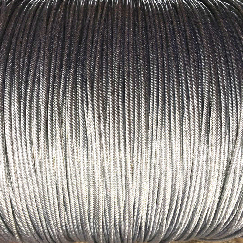 Plant price direct selling steel wire rope coated steel wire rope galvanized steel wire rope white wire rope decorative rope 2MM