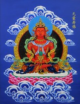 Decorative Amitabha Buddha portraits longevity Buddha paintings Amitabha Bodhisattva portraits Thangka paintings photo paper double-sided plastic packaging