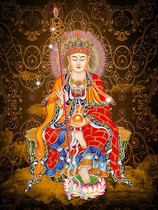 Justwinning the tinten King Bodhisattva over a plastic painting Painting Donka Custom Portrait of Glued