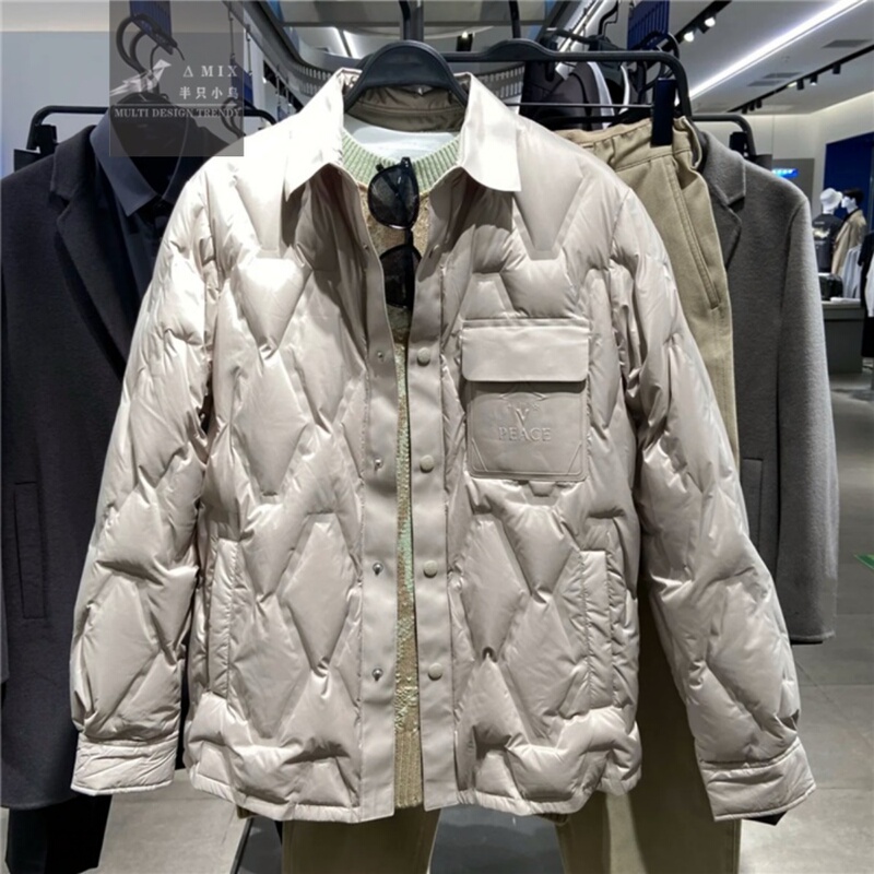 [Ole Pe Series] Didi's Same Style Lightweight down Jacket Men's Trendy Brand Shirt-Style down Coat Jacket