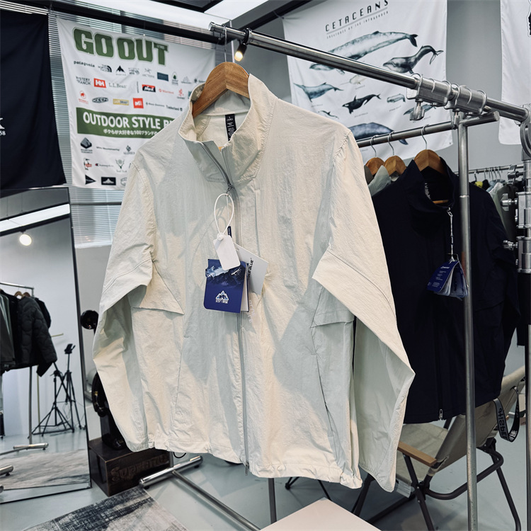 Outlet Selection | Lu Series Alternative Casual Scratch-Resistant, Wear-Resistant, Water-Repellent Outdoor Stand Collar Thin Jacket for Men