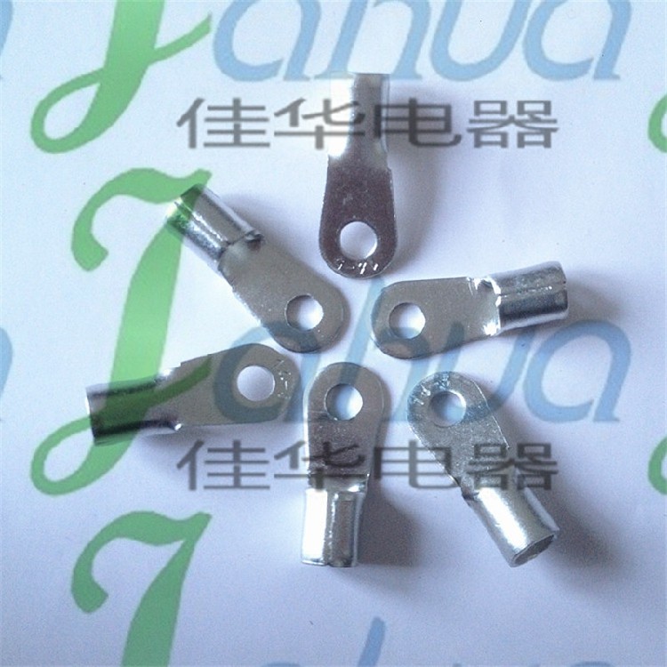 RNB14-5 bare end head round wiring terminals Cold pressed copper wiring terminals 16 squared red copper zero for sale