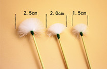 Wood stick goose wool bamboo handle goose wool stick out ear digging ear cleaning tool hand fine tying reinforcement without falling hair can be cleaned