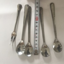 Coffee spoon 4 Forks 1 stainless steel spoon Fork 1130 5 total price
