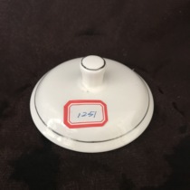 Old tea pot cover tea cup cover porcelain cover white 1251 did not make supplies