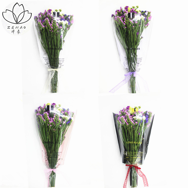 Love Code Mini Bouquet Packing Bag Flower Wrapping Paper Material Multi-branch Rose Packing Bag Florist Supplies