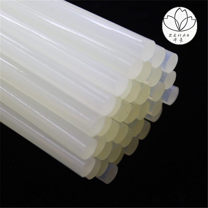 Handmade thermostat hot melt glue gun household glass silicone strip hot sol stick 7mm flower packaging glue stick tool