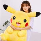 皮卡丘公仔儿童毛绒玩具抱枕女孩布娃娃玩偶生日礼物男孩礼品陪C