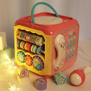 宝宝音乐拍拍鼓婴儿玩具手拍鼓6-12个月益智早六面体儿童0-1岁2C