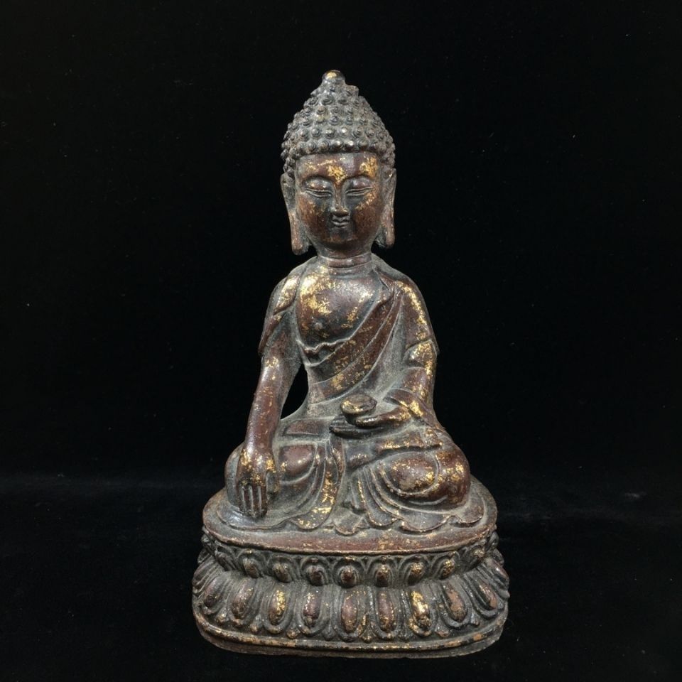 Retro Liu Gold Small Iron Buddha Pendulum Pieces Iron Buddha Pendulum Pieces Home Decoration Items Swing Pieces