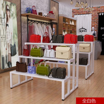 24 wide multi-layer flower shop flower rack clothing store running water high and low table shopping mall display rack bag shoes and hats trapezoidal display table