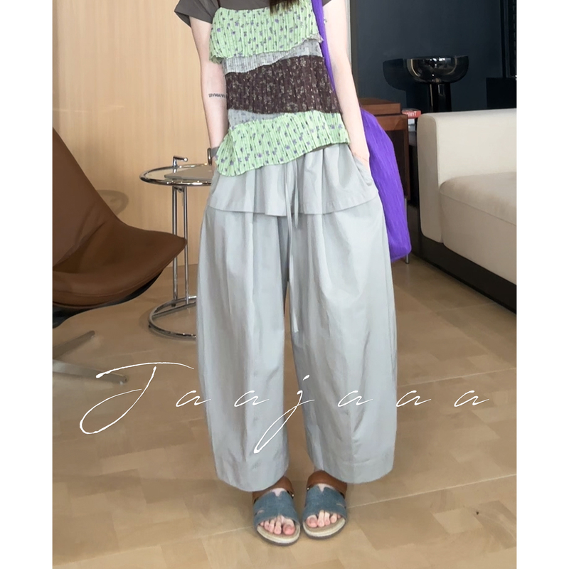 Jaajaaa Gardenia Rain Urban Relaxed Fashion Balloon Pants Versatile Casual Air Pants/Bbfi