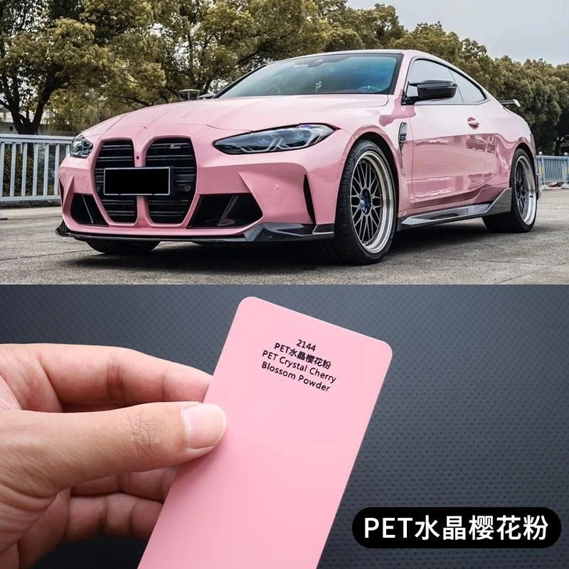 Pet Crystal Cherry Blossom Pink Car Color Change Film Factory Direct Sales Motorcycle No. 9 Electric Vehicle Extreme Core Body Film