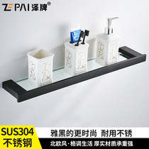 Ze brand bathroom bathroom rack 304 stainless steel toilet dressing table mirror front toiletries glass rack