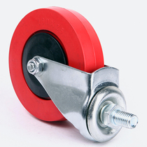 Liyu supermarket shopping cart wheel 80 100 liter trolley with universal caster with bearing PVC Shanghai direct sales