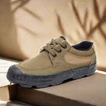 3539 Jiefang shoes hiking shoes labor protection shoes mens wear-resistant canvas shoes construction site work shoes rubber shoes mens sneakers