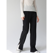  RandomPiece Worsted wool foot zipper split straight casual trousers