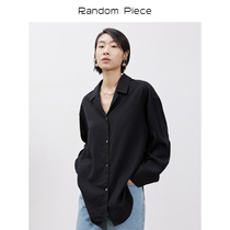 RandomPiece2021 Summer Foggy Lyocell Fiber Cuban Collar Classic Casual Sunscreen Long Sleeve Shirt