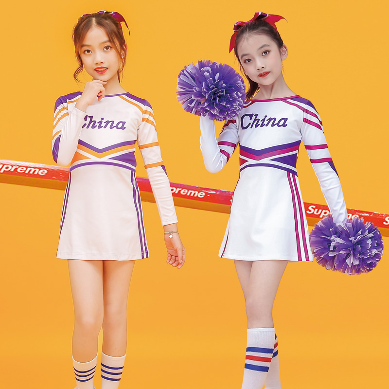 Children's Long Sleeve Rabbing Dress Men and Women Gymnastics Competition Performance Show Young Basketball Ralla Costumes