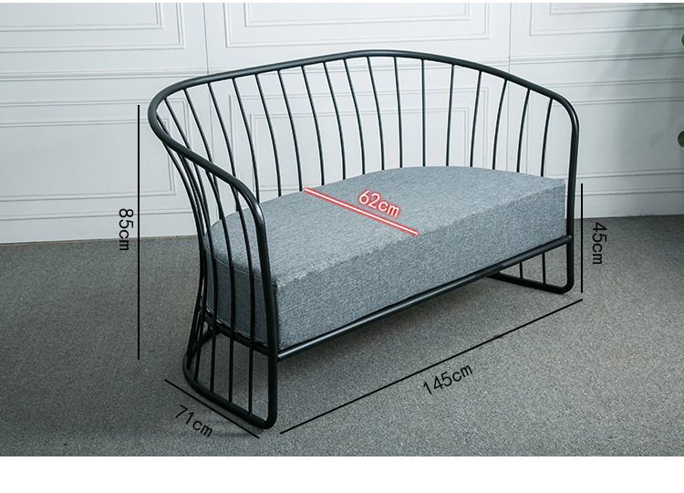 Bắc Âu rèn sắt sofa đồ nội thất văn phòng trà cafe quán cà phê cửa hàng quần áo Internet cafe giải trí thanh đôi - Đồ gỗ ngoài trời bàn ngoài trời