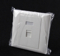 Factory direct sales 86 network information panel TCL style single port RJ45 module panel can be OEM OEM