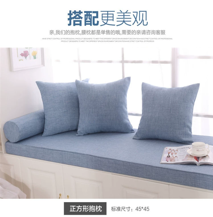 Mật độ cao bọt đệm sofa đệm vải bông che custom-made đệm giường xốp cửa sổ khoang đệm phụ cứng dày - Ghế đệm / đệm Sofa đệm lót ghế