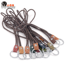 Small round elephant key accessories hand-core rope hanging rope cow key rope electric bicycle key buckle