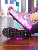 Heelys shoes childrens new boys two-wheel four-wheel roller skating invisible skates student older childrens walking womens skates