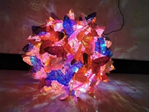 Spring Beauty Chen Mall Mid-air Hanging Accessories Luminous Globe ROUND WINDOW DISPLAY ITEMS BUTTERFLY BALL PENDANT