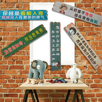Retro made for long wood board painting discourse Custom Restaurants Café Decorations Clothing Shops KTV Wall Pendants