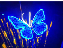 Spring 51 Outdoor Dynamic Lighting Butterfly Light Park Square Street Trees Night Scene Brightening Arrangement Scene