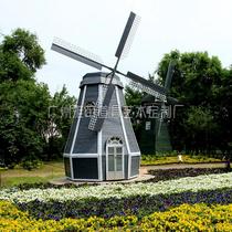 Anti-corrosion Wood outdoor large Dutch windmill real estate packaging Villa courtyard Christmas beauty event display