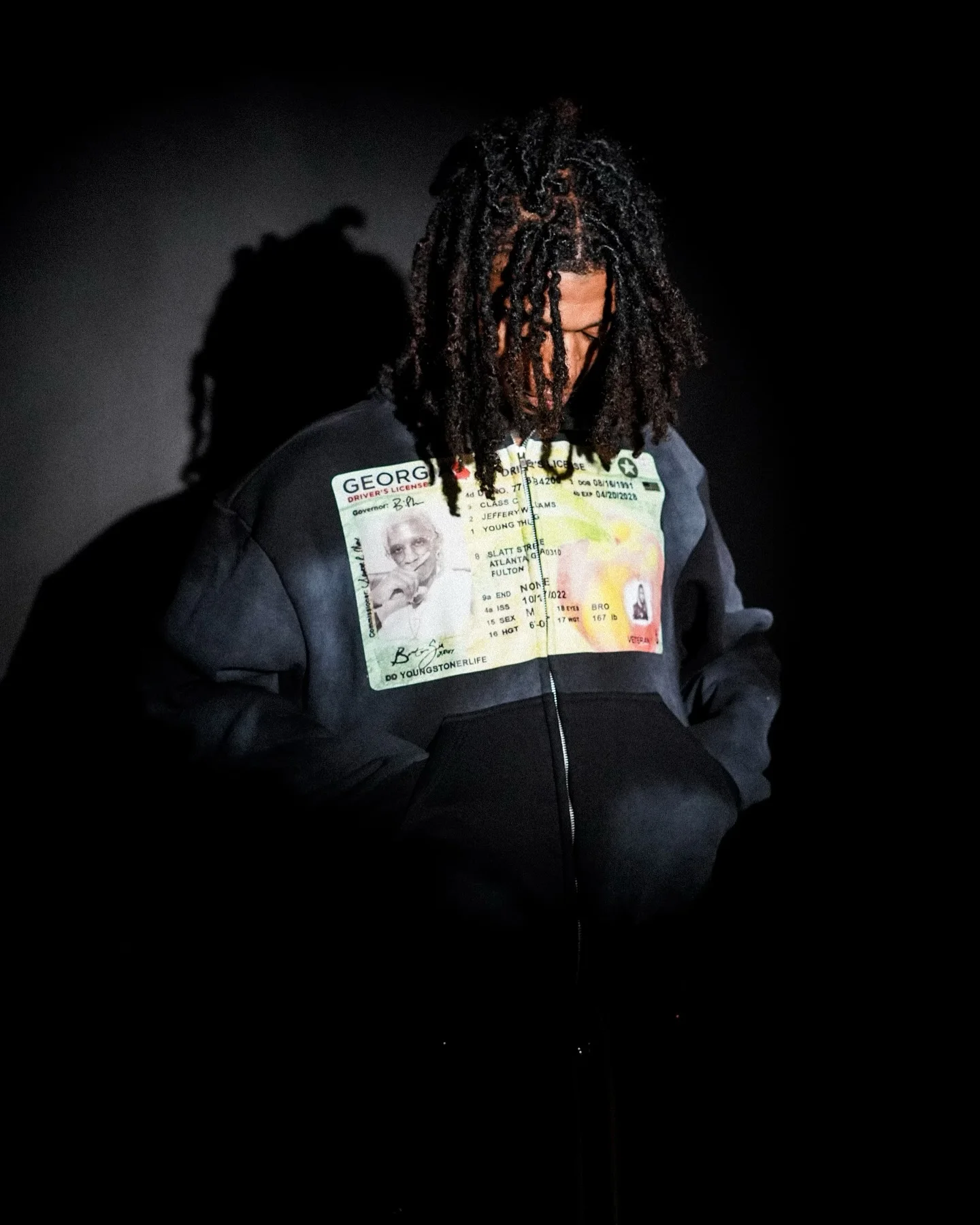 Oversized Zip Up Hoodie Long Sleeve Drawstring Jacket - Product image 6