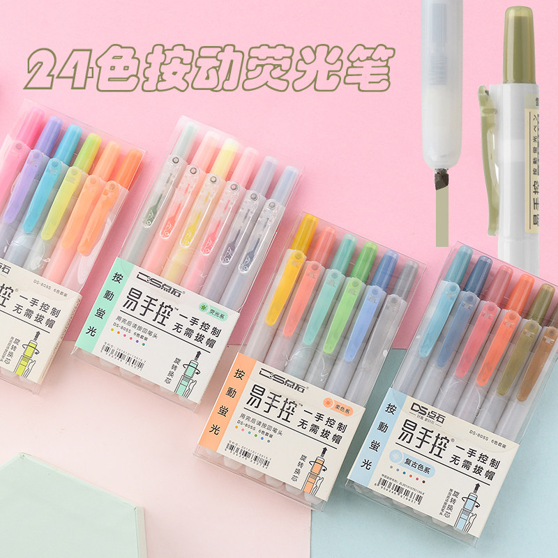 Point Stones by moving fluorescent pen light color Department Notes Hand Ledger Color Pen Mark Pen students use a rough drawing key note pen