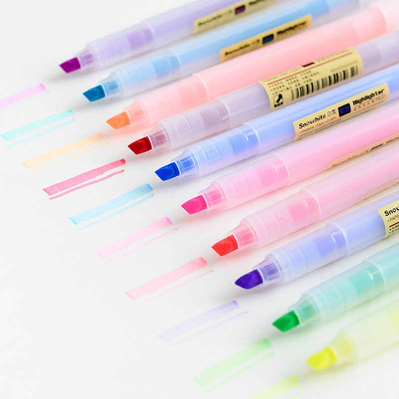 Paint fresh fluorescent pen office students use eye-catching candy mark pen with key color mark pen