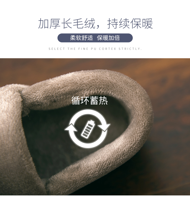 Dép cotton trong nhà mùa thu nam mùa đông và túi chống trượt ấm áp với giày da gia đình đôi giày cotton nữ 2018 mới dép mang nhà