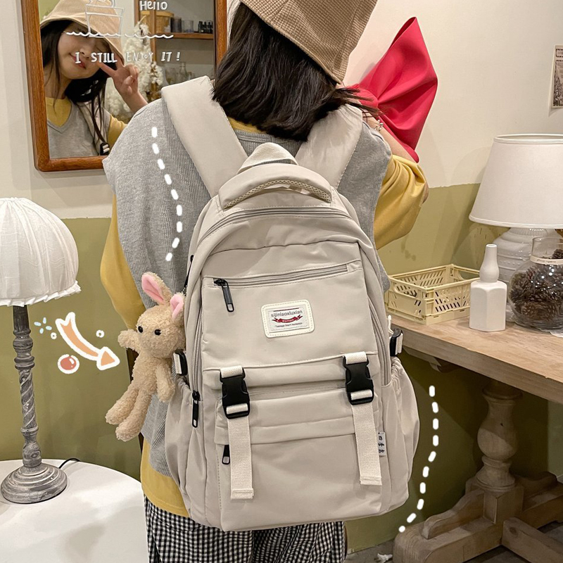 School Bag Girls Junior High School Students High Korea Edition Elementary School Kids Original Hangover Bag Summer Brief Middle School Students Large Capacity Double Shoulder Bag