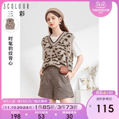 taobao agent Demi-season knitted sweater, vest, woolen scarf, V-neckline, sleevless