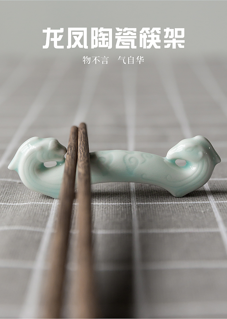 The longfeng ceramic chopsticks rack hold chopsticks doesn creative household chopsticks pillow put chopsticks on The table frame Japanese in Japan