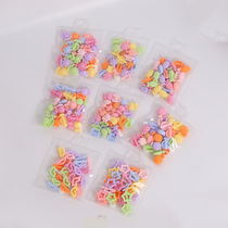 Colorful childrens hairpins cute star candy-shaped side clips girls headwear girls baby hairpins bag
