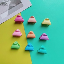 Korean style matte cat ears triangular plastic grabber female ponytail clip cute diy jewelry accessories hairpin jewelry