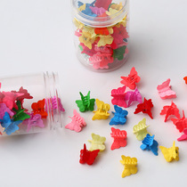 Korean ins internet celebrity butterfly bangs mini clip cute hair clip female plastic simple back of head hair clip
