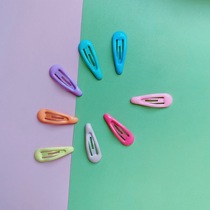 Oil drop clip color 3cm drop glue hairpin hair clip candy color macaron childrens Korean style side clip