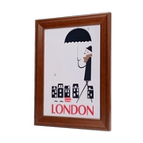 岱岳 Настенная фоторамка из натурального дерева, головоломка, индивидуальный декор, 24 дюймов