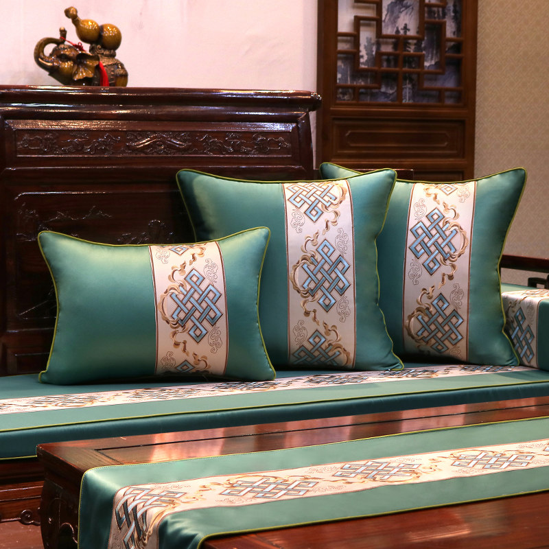 Mahogany sofa cushion Chinese solid wood furniture non-slip sponge cushion thickened four seasons universal removable and washable cushion customization