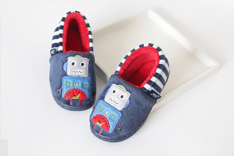 Pantoufles enfants en suède pour hiver - semelle plastique - Ref 1008465 Image 22