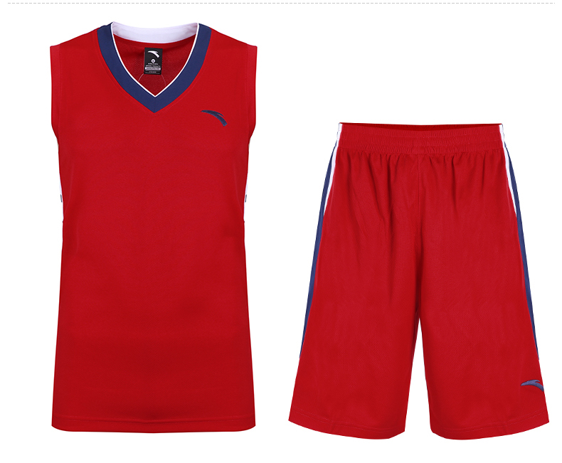 Anta bóng rổ quần áo phù hợp với nam 2019 mùa hè mới vest quần short áo thi đấu đào tạo quần áo thể thao in - Thể thao sau áo đá banh
