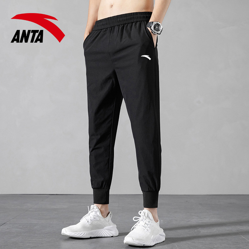 Anta Sportpants Trousers Long Pants Men 2022 Summer New Knitwear net Thunderpants cotton Pants Cotton casual thick cotton pants Male