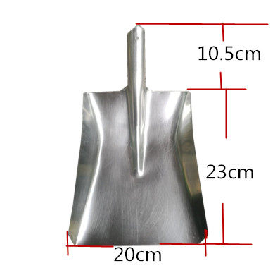 Stainless steel shovel 304 foreign shovel square head shovel chemical shovel food shovel shovel acid and alkali corrosion resistance 200*230