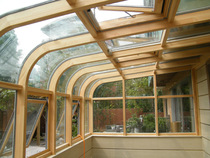 Beijing Aluminum Bag Wood Circular Arc Top Yang Light House Glass House Broken Bridge Aluminum Alloy Doors And Windows Casual Room Day Well Sealed Balcony